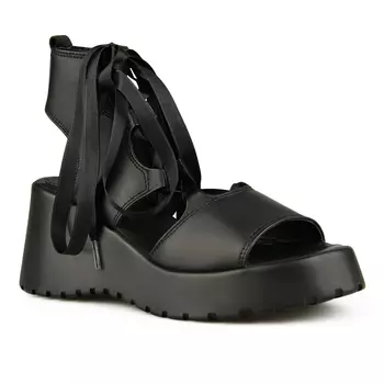 Женские черные повседневные сандалии на платформе Tendenz