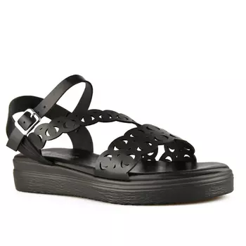 Женские черные повседневные сандалии на платформе Tendenz