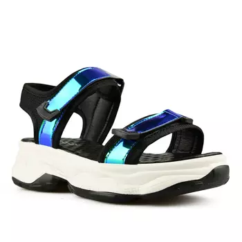 Женские черные повседневные сандалии на платформе Tendenz