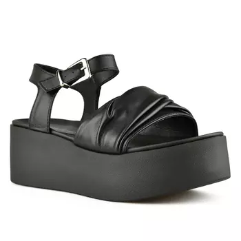 Женские черные повседневные сандалии на платформе Tendenz