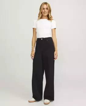 Женские черные прямые джинсы-кюлоты Jack & Jones, черный