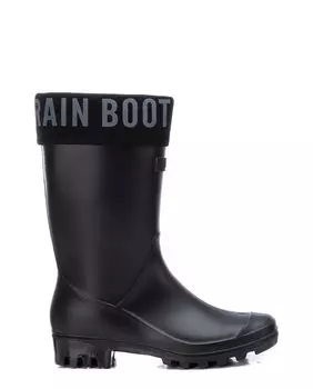 Женские черные резиновые сапоги средней длины Refresh, черный