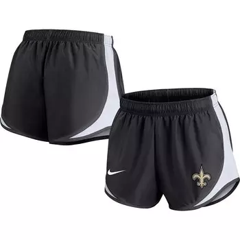 Женские черные шорты Nike New Orleans Saints Tempo большого размера, цвет Snt Black