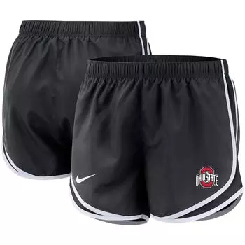 Женские черные шорты Nike Ohio State Buckeyes Team Tempo Performance Nike