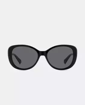 Женские черные солнцезащитные очки-бабочки с поляризованными линзами Polaroid, черный