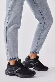 Женские черные спортивные туфли в полоску на шнуровке с подошвой Faylon TONNY BLACK