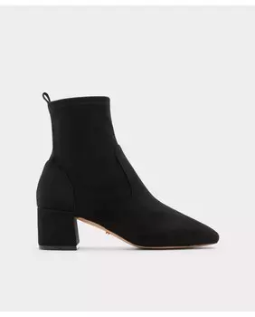 Женские черные текстильные ботильоны с квадратным носком Aldo, черный