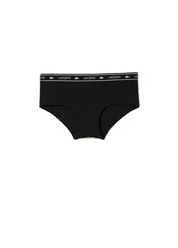 Женские черные трусики Lacoste