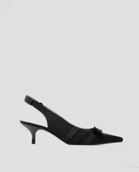 Женские черные туфли с бантом Roberto Verino