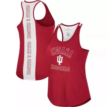 Женские чулки Colosseum Crimson Indiana Hoosiers 10 Days Racerback с круглым вырезом на бретелях Colosseum