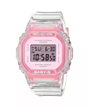 Женские цифровые часы G-Shock из розовой смолы, 37,9 мм BGD565SJ-7, розовый