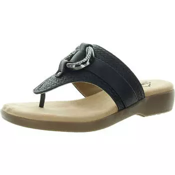 Женские декорированные сандалии-шлепанцы из искусственного материала Cliffs by White Mountain, цвет black/woven