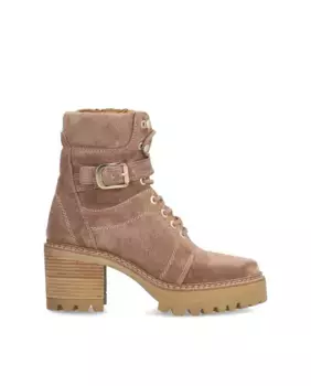 Женские детские ботильоны из шелковой кожи с нескользящей подошвой и застежкой-молнией Alpe, цвет Nude