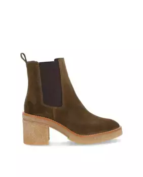 Женские детские ботильоны из шелковой кожи на нескользящей подошве Alpe, зеленый