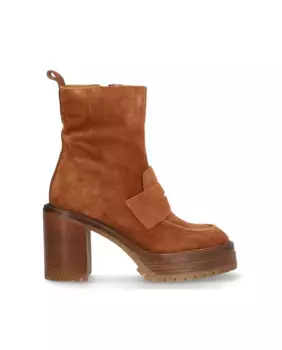 Женские детские сапоги из шелковой кожи с нескользящей подошвой и застежкой-молнией Alpe, коричневый