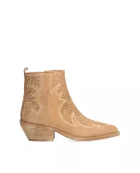 Женские детские шелковые кожаные ботильоны с нескользящей подошвой и застежкой-молнией Alpe, натуральный