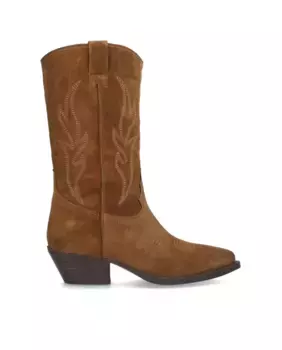 Женские детские шелковые кожаные сапожки на нескользящей подошве Alpe, коричневый