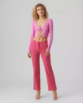 Женские длинные брюки палаццо Vero Moda, розовый