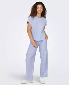 Женские длинные брюки с принтом jdy, светло-голубой