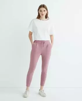 Женские длинные брюки средней посадки Vero Moda, розовый
