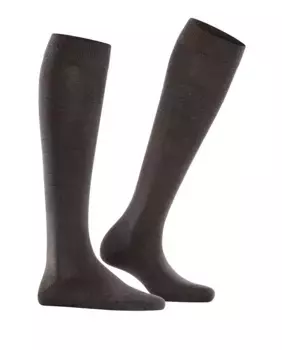 Женские длинные и высокие носки Falke из шерсти и хлопка, коричневый