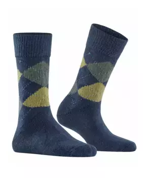 Женские длинные носки Burlintong с ромбовидным принтом Burlington, синий