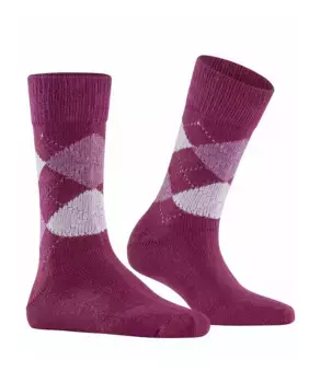 Женские длинные носки Burlintong с ромбовидным принтом Burlington, розовый