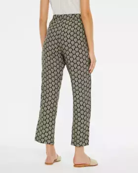 Женские длинные прямые брюки с каймовым принтом System Action, мультиколор