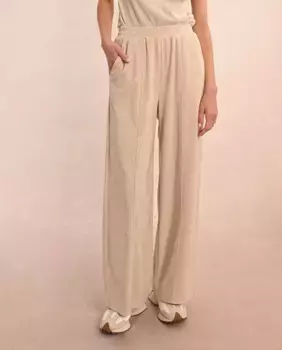 Женские длинные спортивные брюки с сердечками Molly Bracken, бежевый