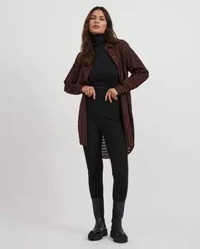 Женские длинные узкие леггинсы Vila, черный