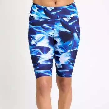 Женские длинные велосипедные шорты для плавания с высокой талией Calypsa, цвет navy wave