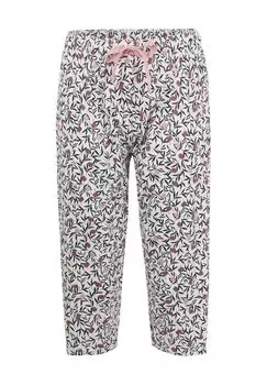 Женские домашние брюки с завязками и цветочным принтом Favorites Dreams длиной 3/4 CALIDA, цвет Star White