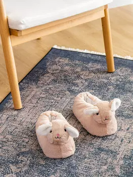 Женские домашние тапочки с объемной аппликацией LCW HOME, бежевый