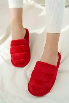 Женские домашние тапочки Silent Sole Polar A600-20Красный Pembe Potin