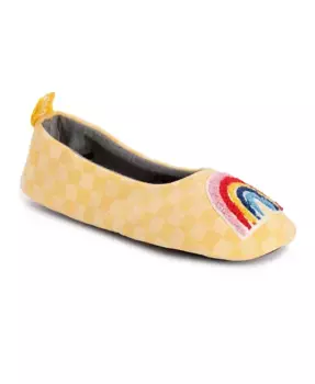 Женские дорожные балетки с заплаткой MUK LUKS, желтый