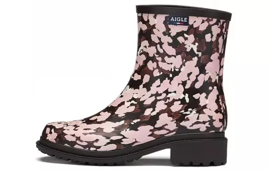 Женские дождевые сапоги Fulfeel с сезонным принтом Aigle