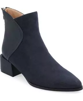 Женские двухцветные ботильоны из пенопласта Consuello Tru Comfort с острым носком Journee Collection, синий