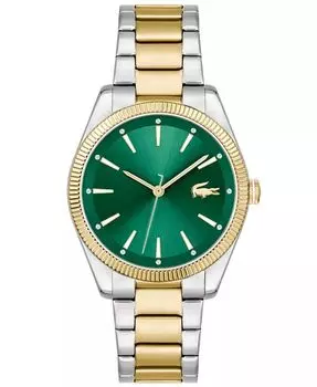 Женские двухцветные часы-браслет Capucine из нержавеющей стали, 36 мм Lacoste, серебро