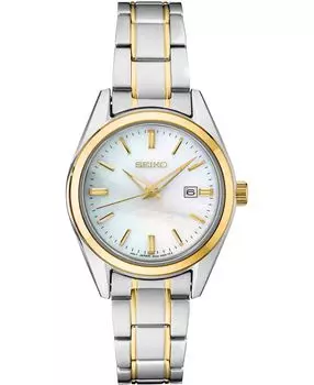 Женские двухцветные часы-браслет из нержавеющей стали Essentials 29,8 мм Seiko