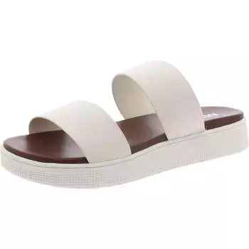 Женские двухцветные сандалии-слайды на плоской подошве Mia, цвет ice