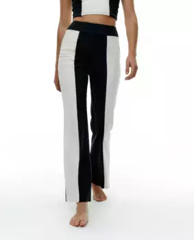 Женские двухцветные спортивные брюки с завышенной талией Black Limba, черный