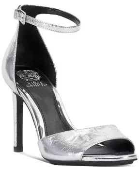 Женские двухсекционные босоножки на шпильке Aliza Vince Camuto, серебро