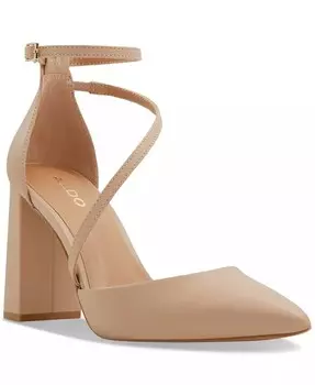 Женские двухсекционные туфли-лодочки Milley с острым носком и ремешками ALDO, бежевый