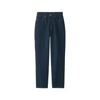 Женские джинсовые брюки Muji из чистого хлопка, темно-синий