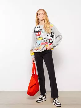 Женские джинсовые брюки прямого кроя с высокой талией и карманами Xside