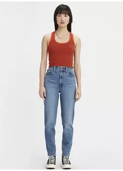 Женские джинсовые брюки с высокой талией и узкими штанинами Mom Fit Levis