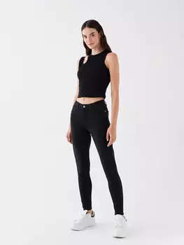 Женские джинсовые брюки скинни с нормальной талией LCW Jeans