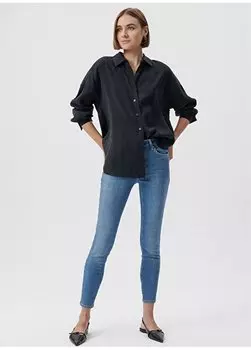 Женские джинсовые брюки скинни TESS Mid Blue GLAM с высокой талией M100328-80978 Mavi