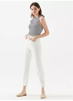 Женские джинсовые брюки STAR OFF WHITE Mom Fit 101077-31868 Mavi