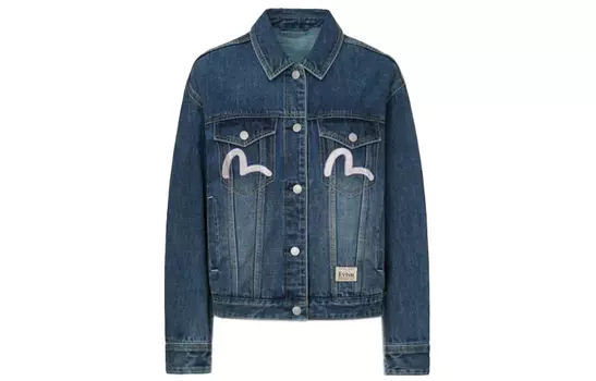 Женские джинсовые куртки Evisu, синий
